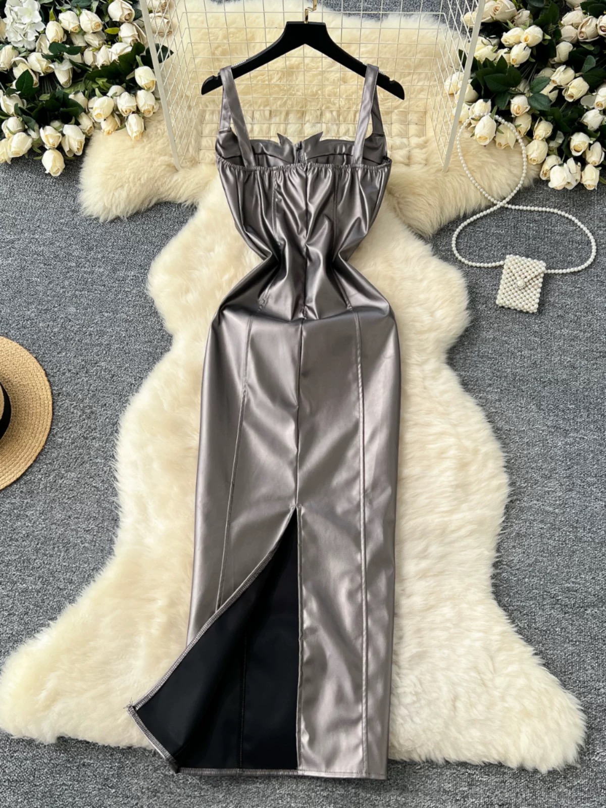 Out of the ordinary leather dress CBC1360 images